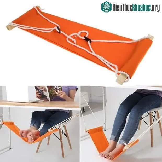 Dùng võng chân tại bàn làm việc
