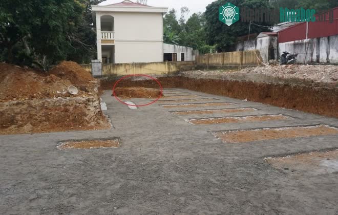 Vị trí phát hiện ngôi mộ và các hiện vật bên trong.