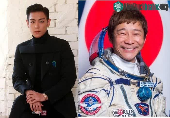 T.O.P là thành viên đầu tiên của phi hành đoàn do tỷ phú Yusaku Maezawa tài trợ.