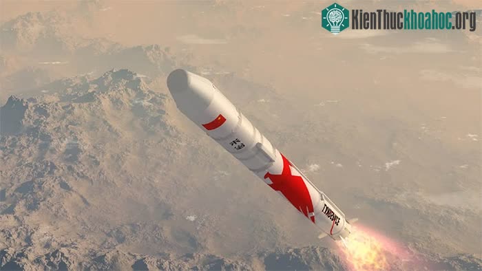 Tên lửa sử dụng nhiên liệu methane Zhuque-2.&nbsp;