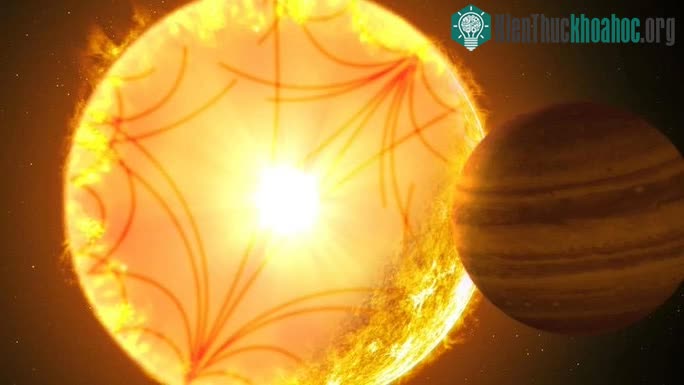 Ảnh đồ họa mô tả Sao Mộc nóng Kepler-1658b