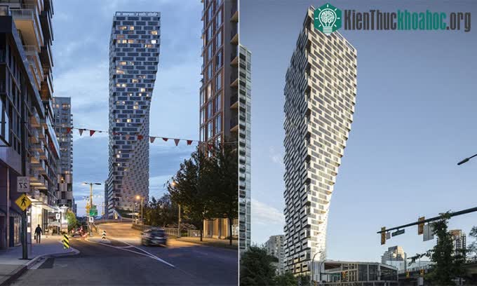Tòa nhà Vancouver House với thiết kế vặn xoắn và phình to dần.