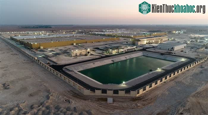 Hồ chứa nước siêu to khổng lồ ở Qatar.