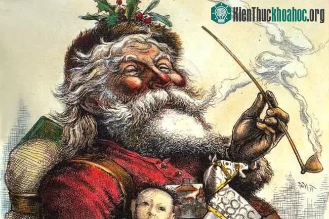 Đã từng có hình tượng ông già Noel trông như thế này.