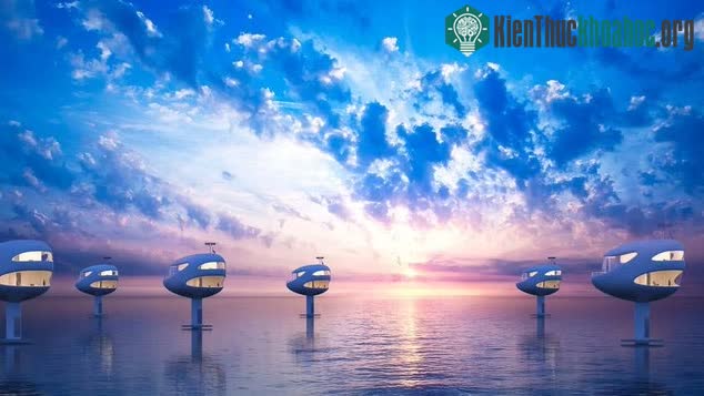 Nhà nổi SeaPod được thiết kế hài hòa với môi trường xung quanh.