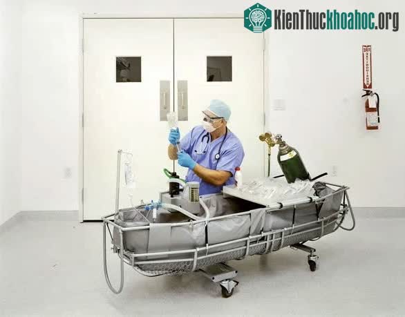 Chuyên gia y tế chuẩn bị các loại thuốc cho bệnh nhân trước khi tiến hành đông lạnh