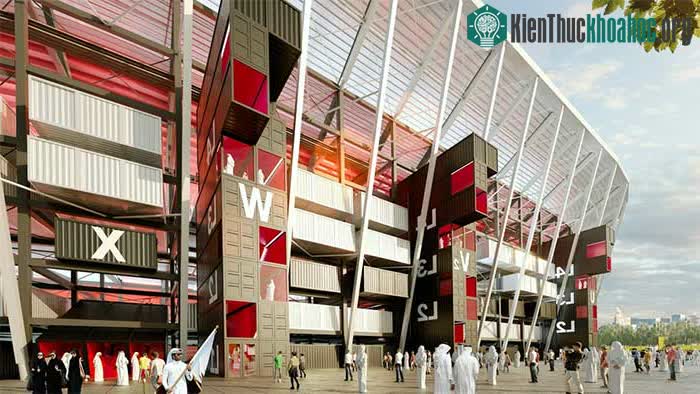 Thiết kế thông minh của sân 974 giúp tiết kiệm vật liệu xây dựng