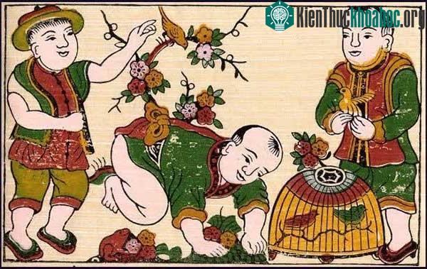 Tranh dân gian ngày Tết thể hiện nhiều mong muốn tốt đẹp về cuộc sống trong năm mới.