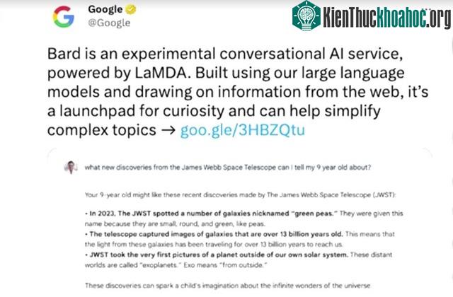 AI của Google trả lời sai câu cơ bản, cuốn trôi 100 tỷ USD của Alphabet ảnh 1