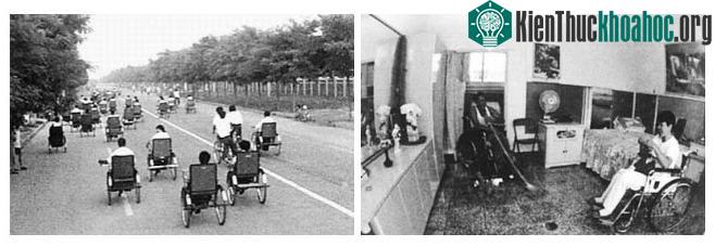Một ngôi làng trở thành khu vực phục hồi chức năng cho những bệnh nhân bị liệt sau trận động đất.