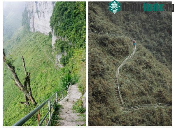 Đường xuống vách đá trắng