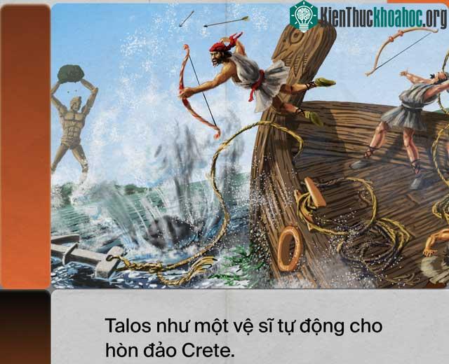 Talos như một vệ sĩ tự động cho hòn đảo Crete