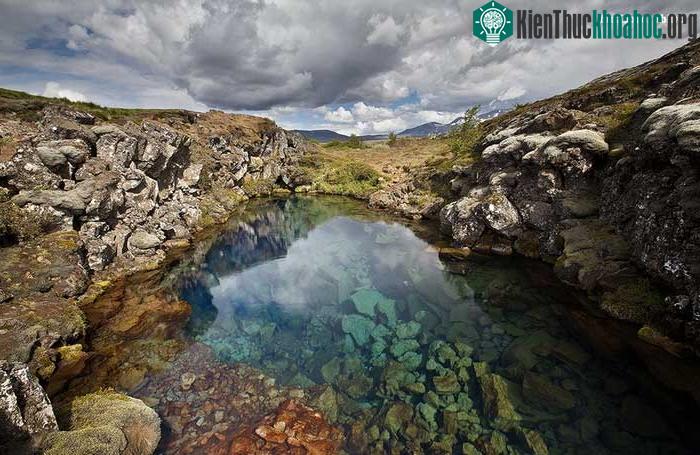 Silfra được nuôi dưỡng bằng nguồn nước ngầm từ sông băng Langjökull