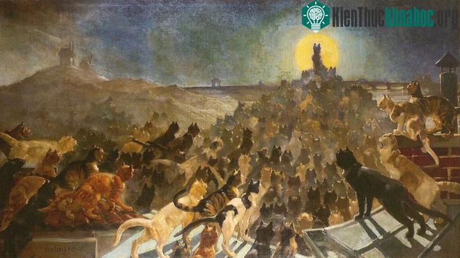 Tác phẩm The Apotheosis Of The Cats (1890) của Théophile-Alexandre Steinlen