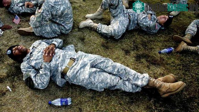 Quân đội Mỹ ngủ tại Fort Hood, Texas.