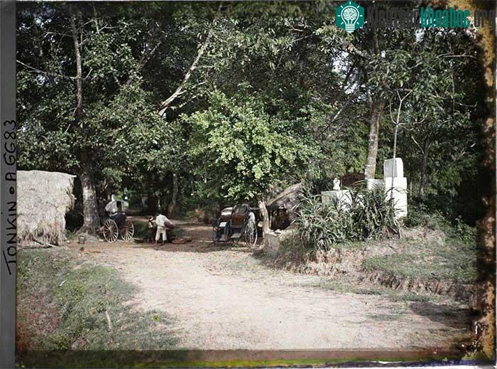 Làng Định Công ở tỉnh Hà Đông, 1915.