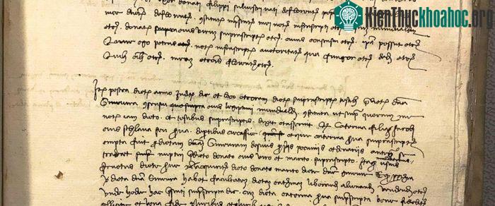 Văn kiện cổ của Piero da Vinci mà nhà sử học Carlos Vecce đã tìm thấy.