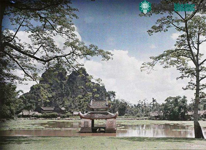 Vẻ đẹp mộc của chùa Thầy hơn một thế kỷ trước.