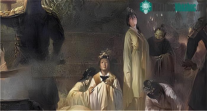 Các phi tần được ban khăn trắng hoặc rượu độc để tự kết liễu cuộc sống