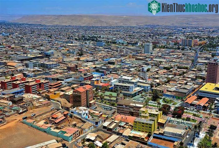 Nơi khô hạn nhất: Arica, sa mạc Atacama (Chile)