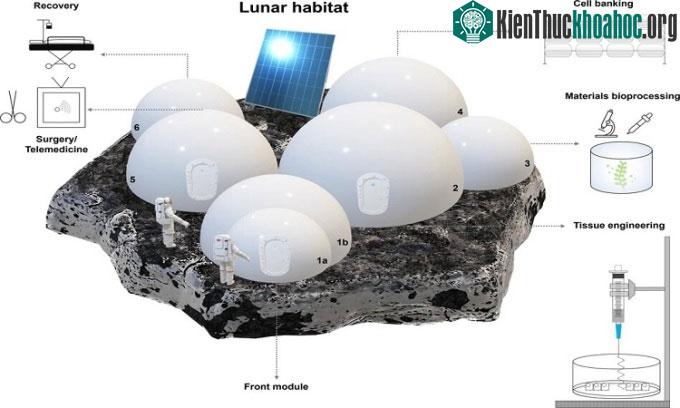 Thiết kế của cơ sở thí nghiệm Bio-SPHERE.