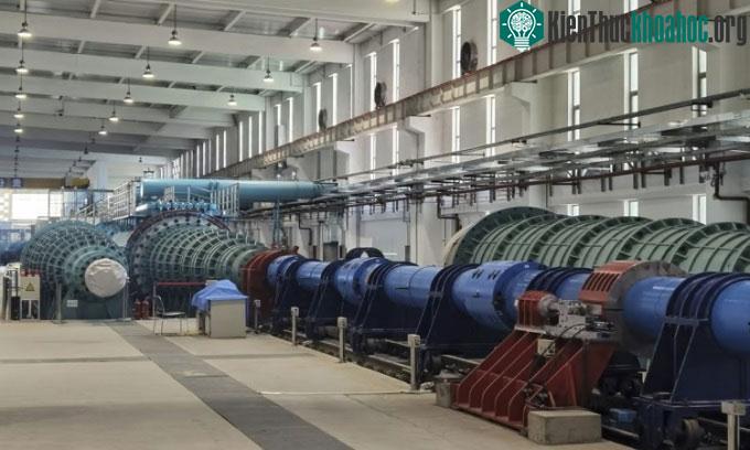 Đường hầm gió JF-22 có thể mô phỏng tốc độ siêu thanh Mach 30.