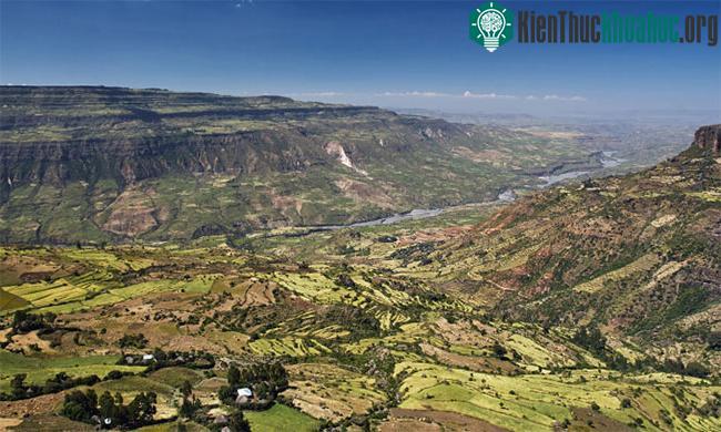 Cánh đồng ở Thung lũng Tách giãn Lớn của Ethiopia, một phần của Đới tách giãn Đông Phi.