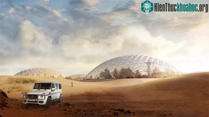 Ảnh thiết kế đồ họa Thành phố Khoa học Sao Hỏa ở Dubai.