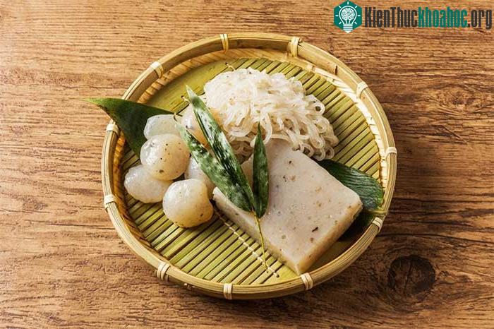 Củ khoai nưa được chế biến thành nhiều dạng khác nhau.