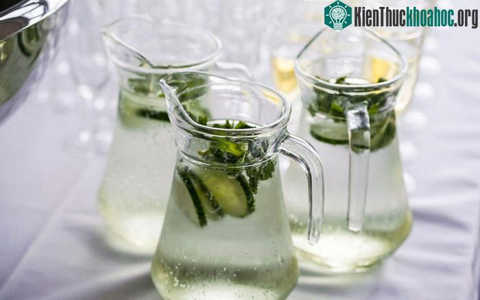 Nước pha dưa chuột không chỉ giải khát mà còn chứa nhiều chất dinh dưỡng