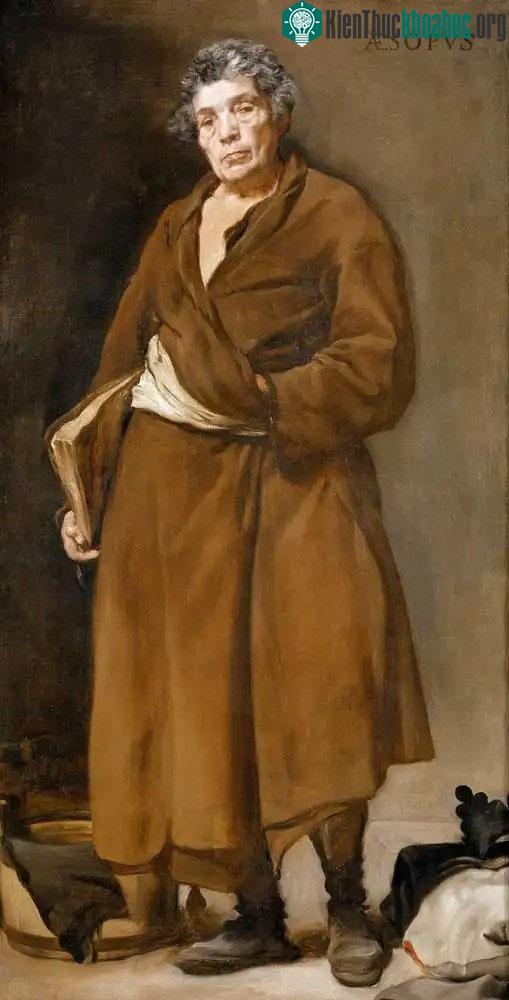 Cha đẻ truyện ngụ ngôn Aesop, tranh của Diego Velázquez (1599 - 1660).