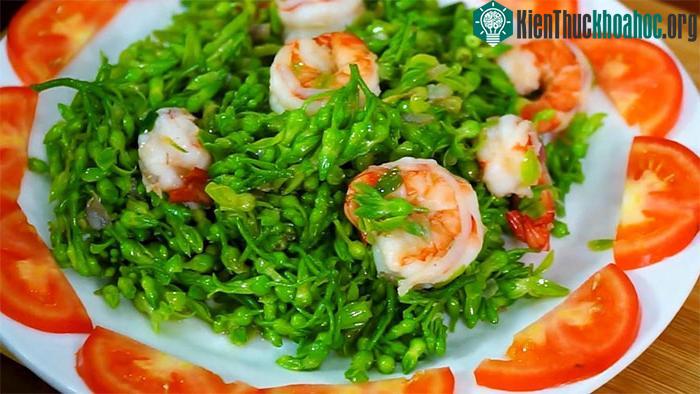 Hoa thiên lý chứa nhiều chất xơ.