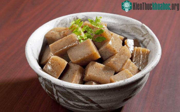 Khoai nưa còn có thể dùng trong các món tráng miệng ngọt