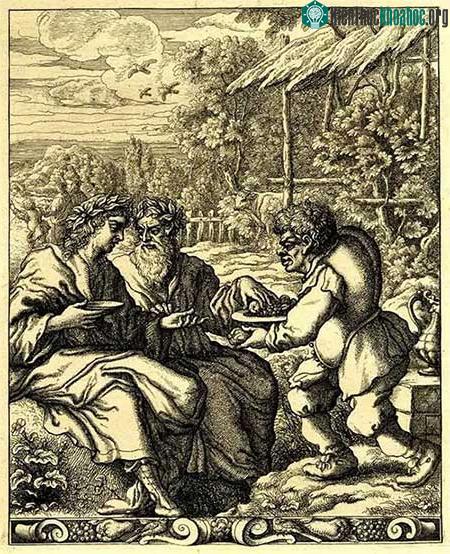 Aesop và các chủ nhân, tranh của Francis Barlow (1626 - 1704).