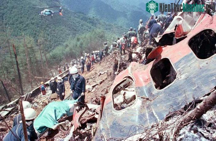 Hiện trường đổ nát sau vụ tai nạn máy bay.