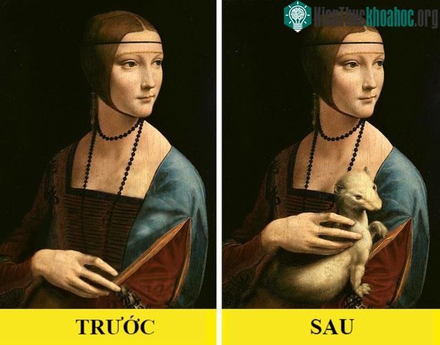 Không có con chồn nào trong bức tranh "Người đàn bà và con chồn"