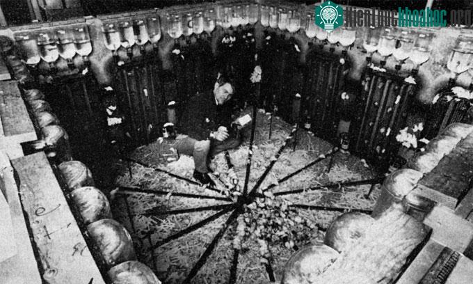 John Calhoun và đàn chuột thí nghiệm năm 1970.