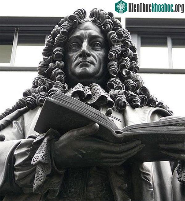 Tượng của Gottfried Wilhelm Leibniz ở Leipzig.