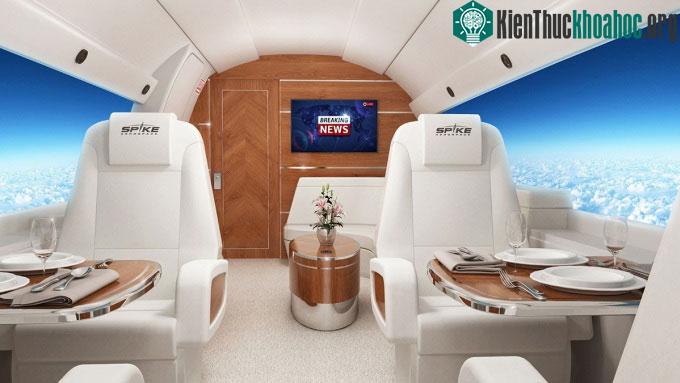 Thiết kế cabin không cửa sổ và có màn hình lớn của máy bay S-512.