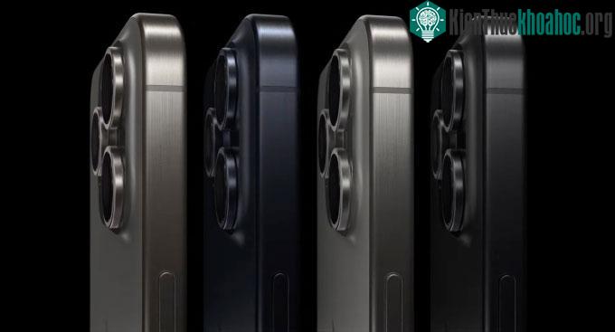 Bốn màu iPhone 15 Pro là Titan Đen, Titan Trắng, Titan Xanh, Titan Tự Nhiên