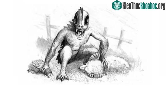 Hình ảnh minh hoạ về quỷ hút máu dê chupacbra.