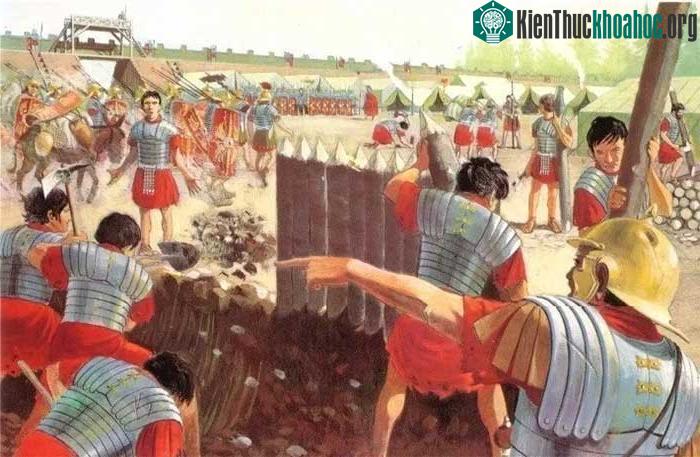 Huấn luyện viên của quân đội La Mã cũng sẽ nỗ lực rất nhiều để dạy tân binh cách dựng trại.