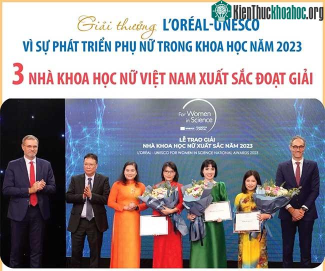Ba nhà khoa học Nữ Xuất sắc được trao giải thưởng L’Oréal-UNESCO