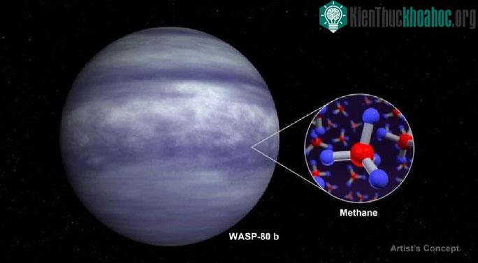 WASP-80b có bầu khí quyển ngập methane
