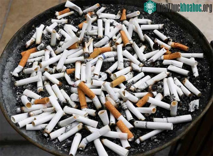 Ảnh chụp tàn thuốc lá trong một chiếc gạt tàn ở thủ đô Ankara, Thổ Nhĩ Kỳ vào ngày 13-5-2023.
