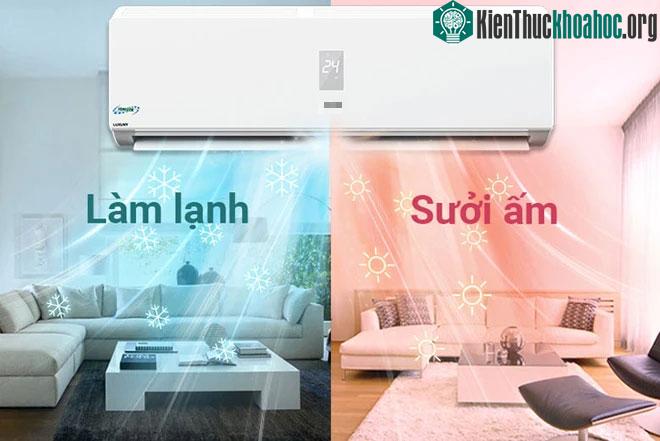Điều hòa 2 chiều có chế độ sưởi ấm được nhiều gia đình ưa chuộng sử dụng vào mùa đông