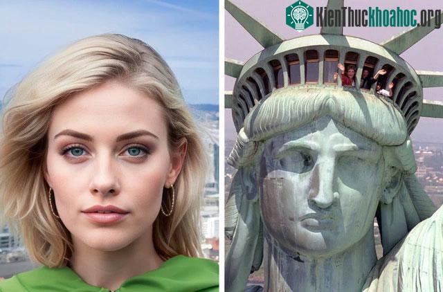 &nbsp;Tượng Nữ thần Tự do (Charlotte Beysser Bartholdi, mẹ của nhà điêu khắc)