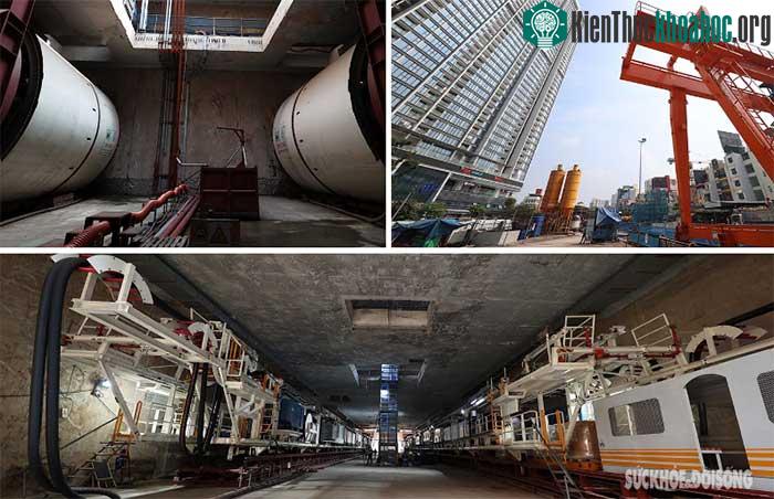 Mục sở thị 2 robot khổng lồ đào đất ở ga S9 tuyến Metro Nhổn - Ga Hà Nội ảnh 5