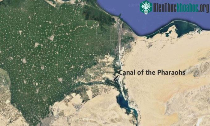 Vị trí kênh đào của các pharaoh.