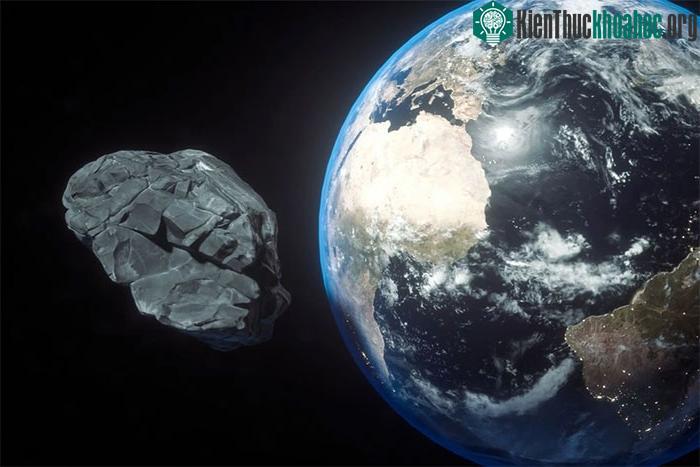 Ảnh minh họa tiểu hành tinh 2024 BJ bay qua Trái đất.